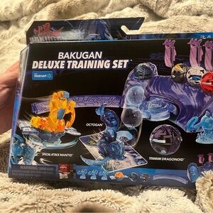 Bakugan Deluxe Training Set With Special Attack Mantid, Octogan, & Dragonoid